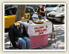 Živých soch je na Ramble hodně