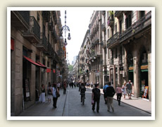 Ulička ve čtvrti La Ribera