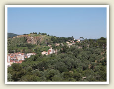 Drobný pahorek na okraji Barcelony