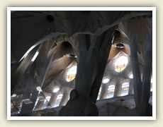 Interiér katedrály Sagrada Família