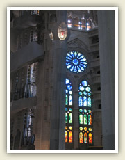 Interiér katedrály Sagrada Família