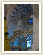 Interiér katedrály Sagrada Família