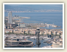 Rušný barcelonský přístav