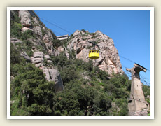 Lanovka ke klášteru Montserrat