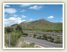 Vyschlá krajina provincie Murcia