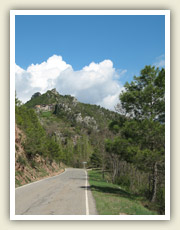 Nádherná krajina v předhůří Pyrenejí