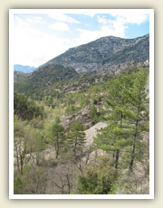 Nádherná krajina v předhůří Pyrenejí