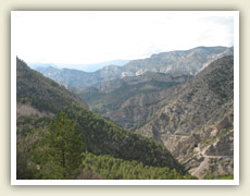 Nádherná krajina v předhůří Pyrenejí