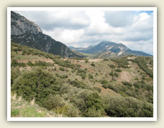 Nádherná krajina v předhůří Pyrenejí